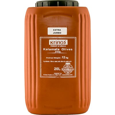 Kalamata Olives Extra Jumbo 12kg