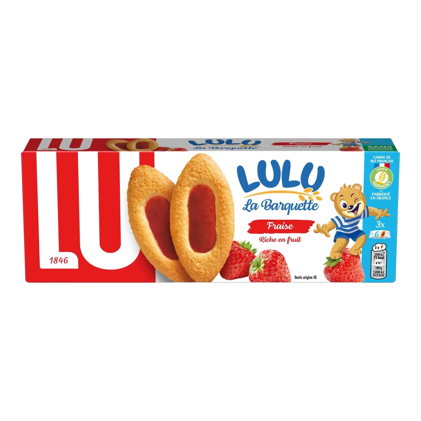 LULU LA BARQUETTE FRAISE 120G – LU