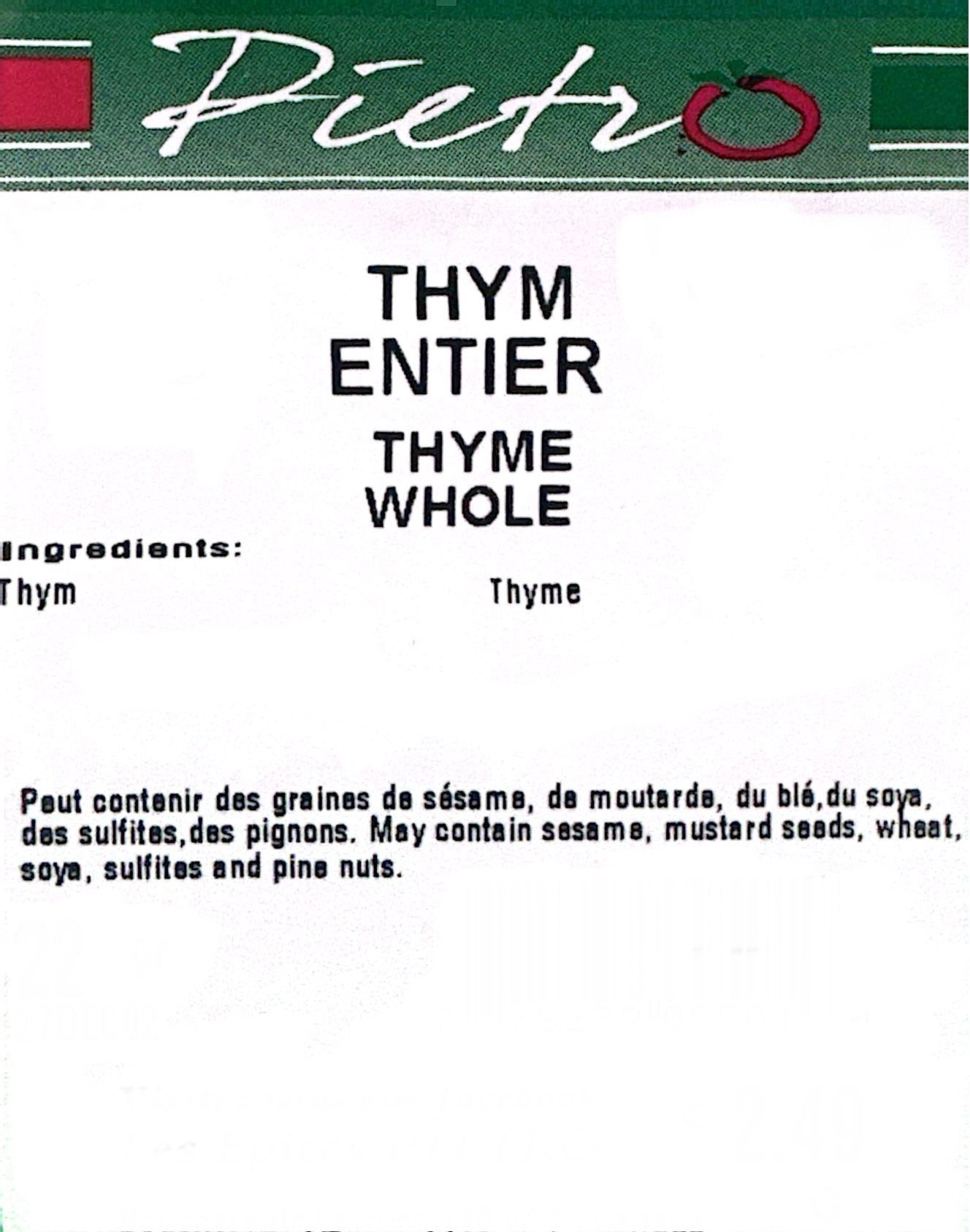Whole Thyme 22g
