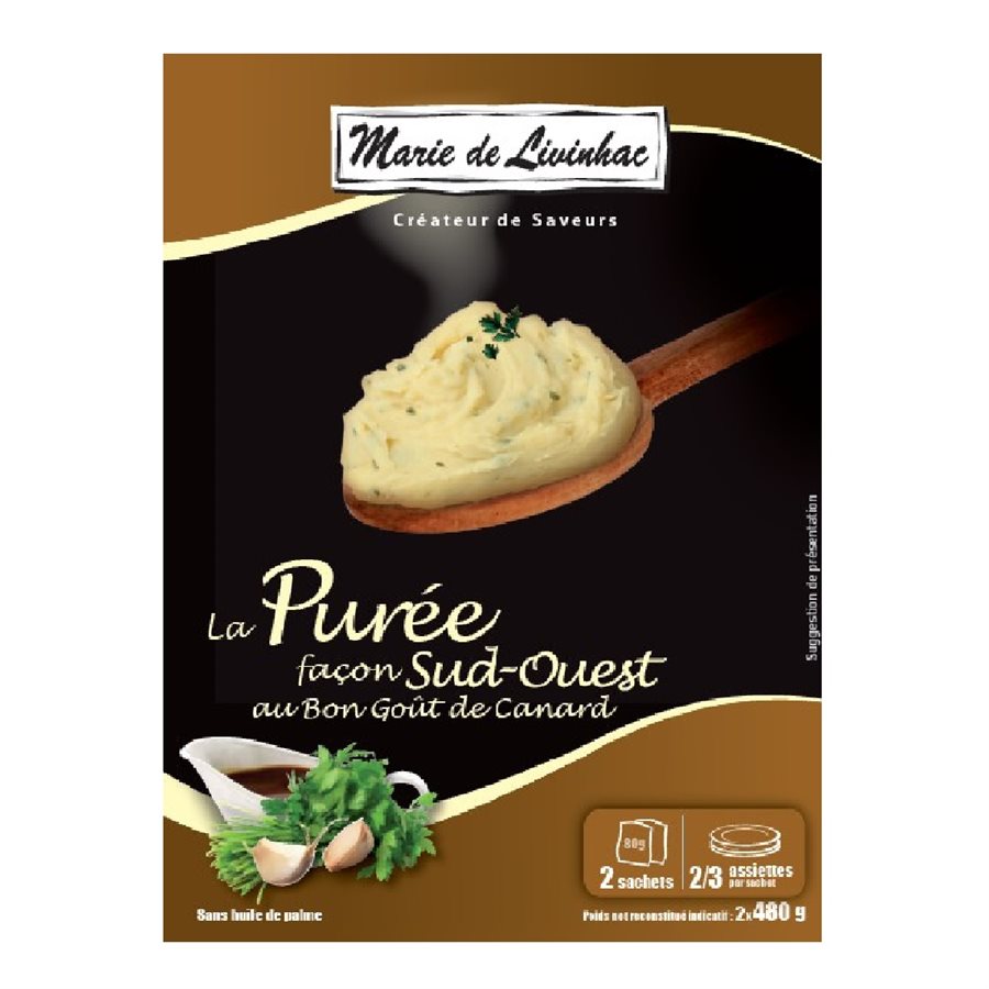 Purée façon Sud-Ouest au bon goût de canard 160g