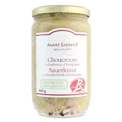 Sauerkraut with bacon & champagne 600g.