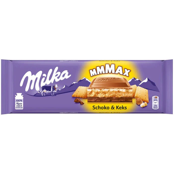 CHOCOLATE & BISCUIT ALPINE MILK CHOCOLATE 300G
