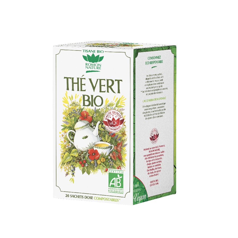 TISANE ROMON THE VERT BIO 18 sac