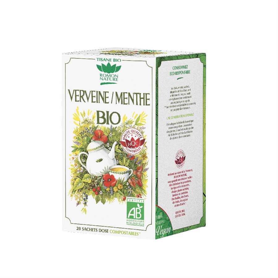 TISANE ROMON VERVEINE-MENTHE BIO 18 sac