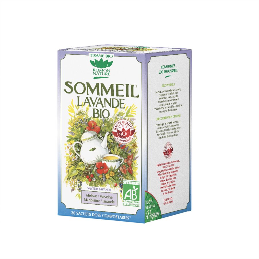 TISANE ROMON SOMMEIL LAVANDE BIO 20 sac