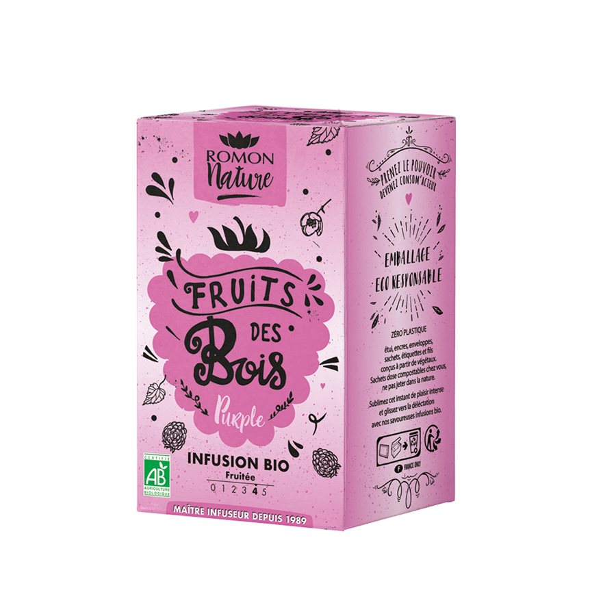 INFUSION FRUITS DES BOIS BIO 16 sachets