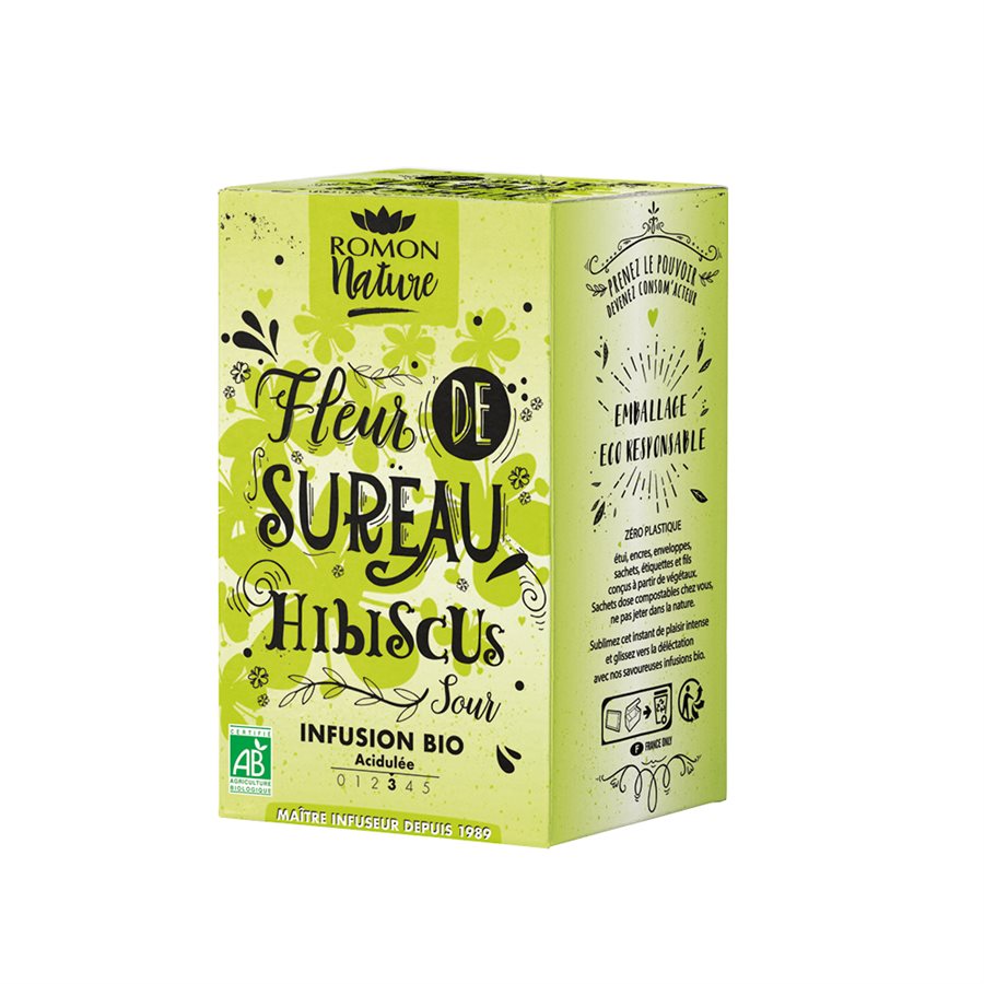 INFUSION FLEUR DE SUREAU HIBISCUS BIO 16 sachets