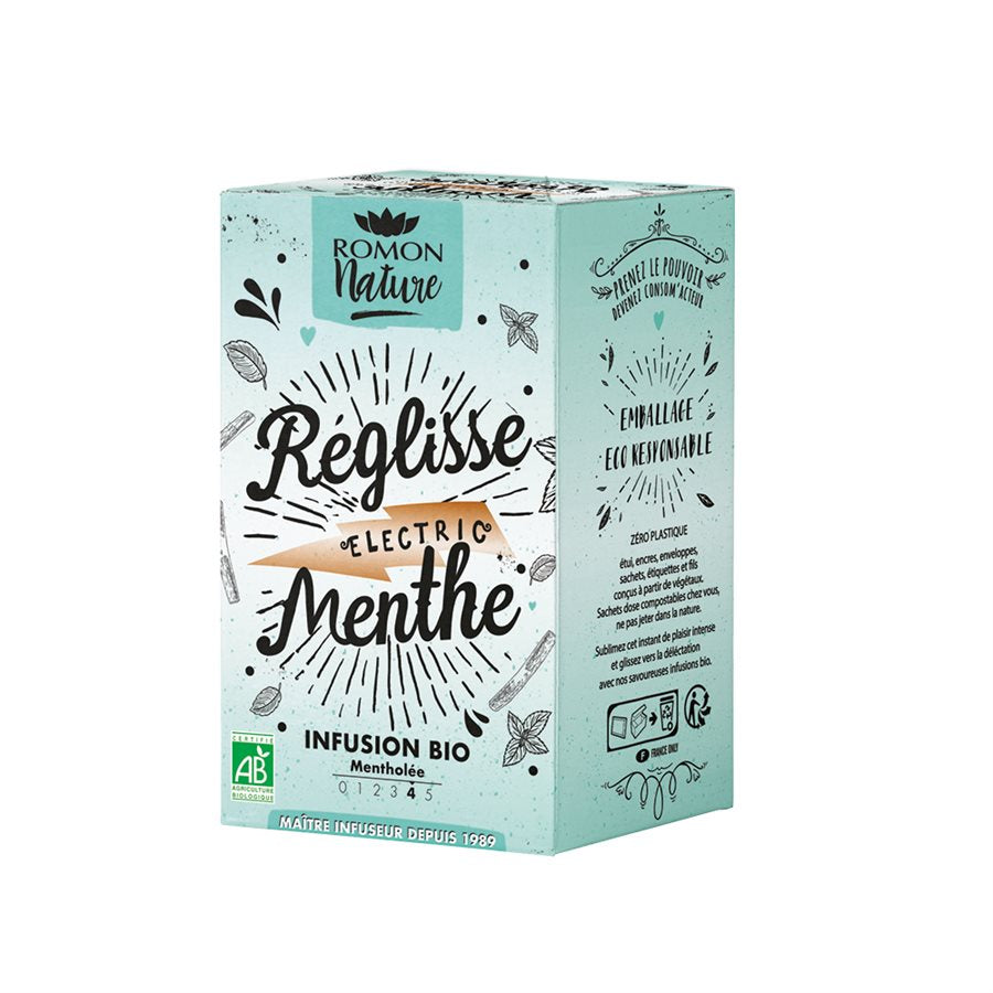 INFUSION RÉGLISSE MENTHE BIO 16 sachets
