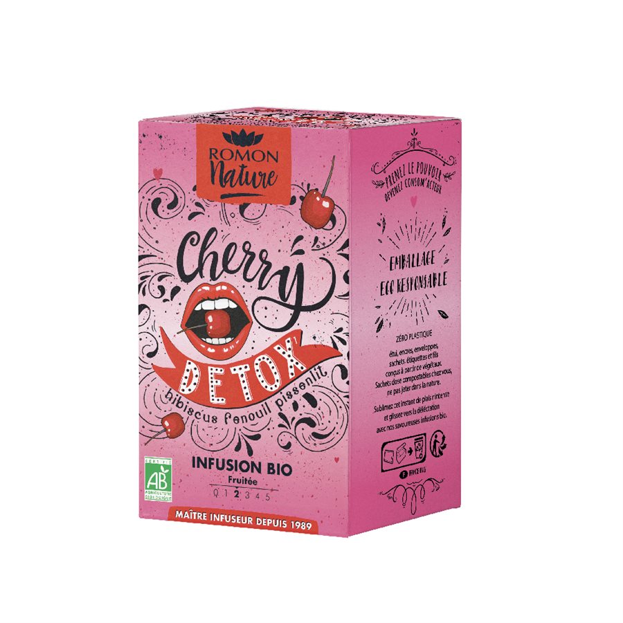 INFUSION CHERRY DÉTOX BIO 16 sachets