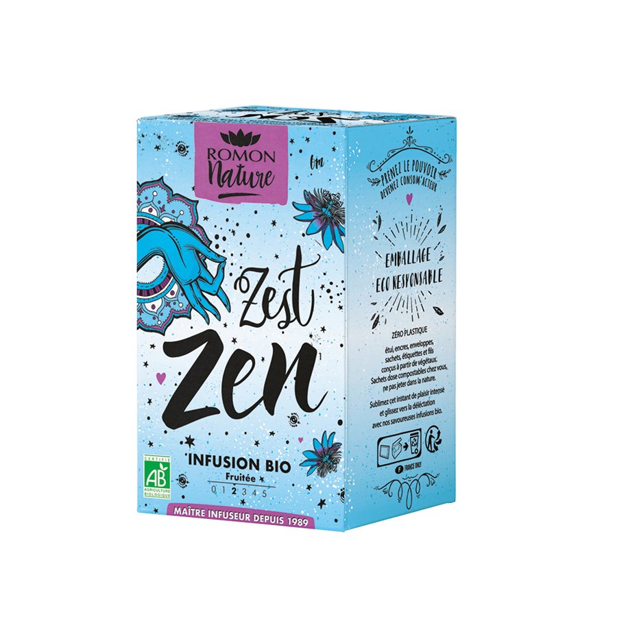 INFUSION ZEST ZEN BIO 16 sachets