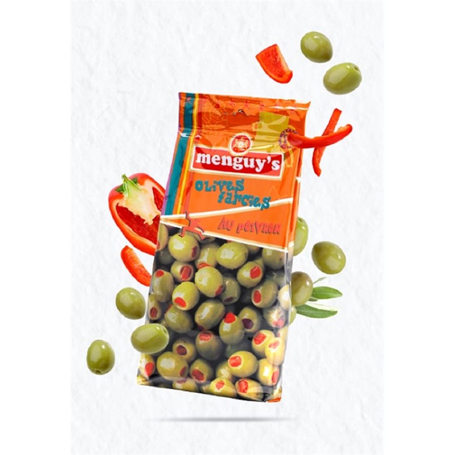 OLIVES VERTES FARCIES AUX POIVRONS 150G