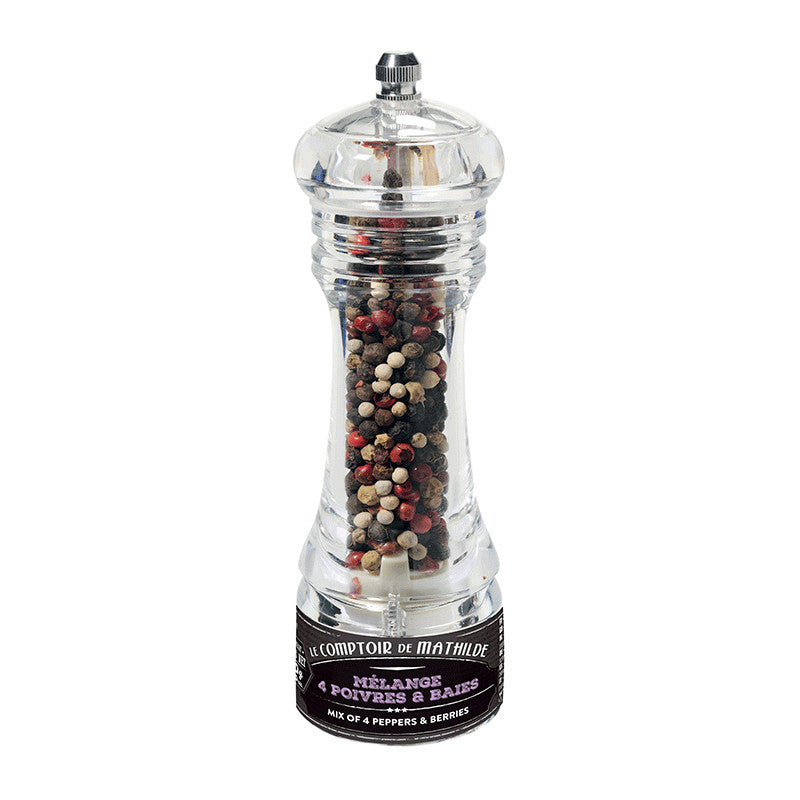 MATHILDE MINI MILL SPICES MIX 4 PEPPER AND BERRIES 20G