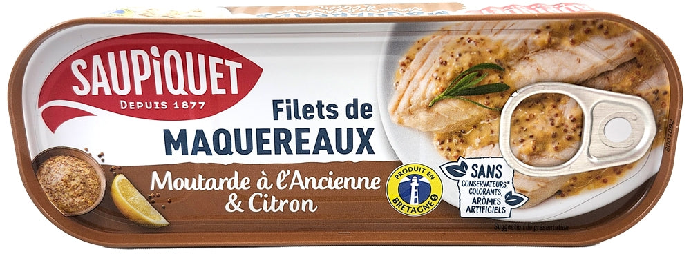 Old fashioned mustard & lemon mackerel fillets 169g