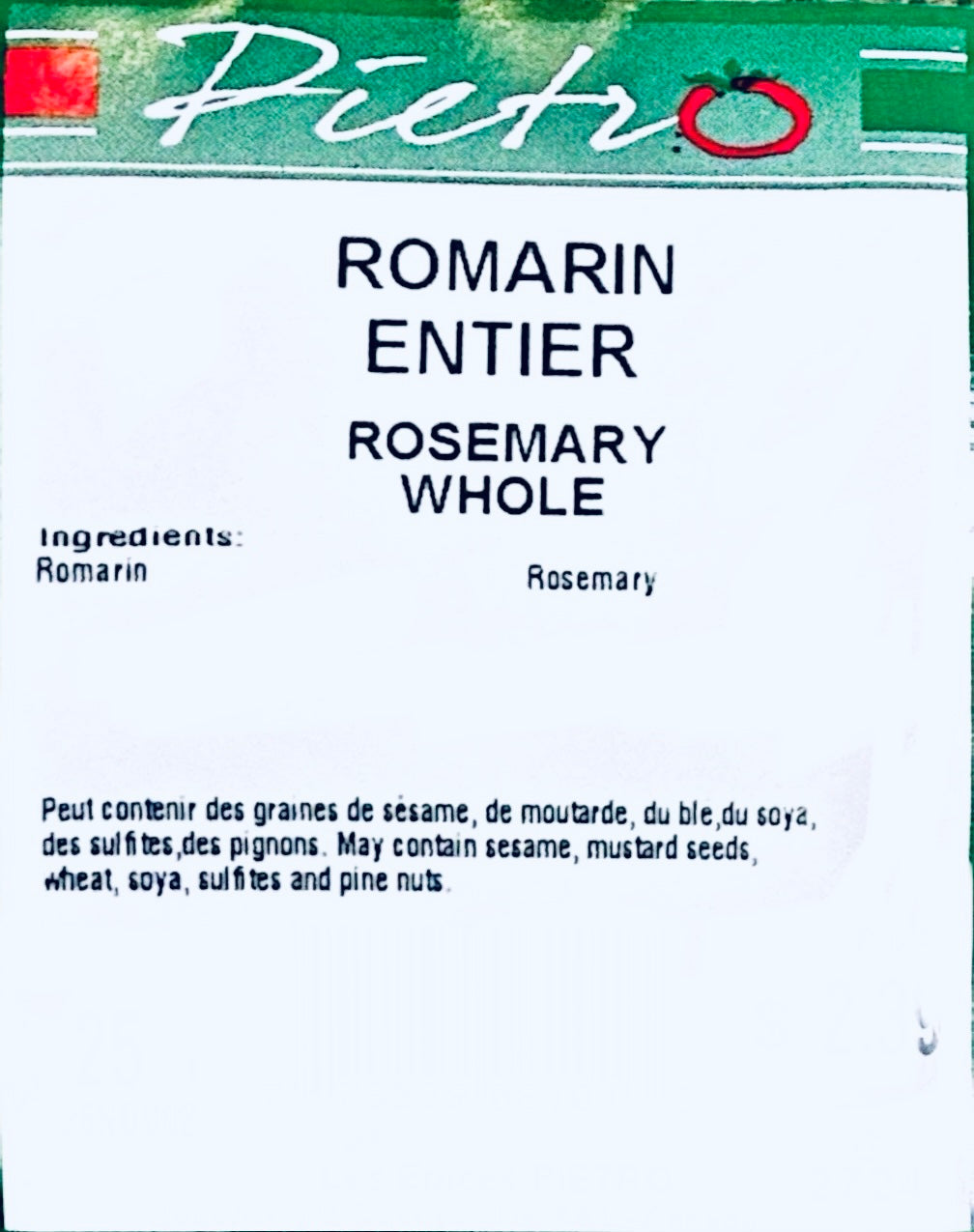 Whole Rosemary 25g