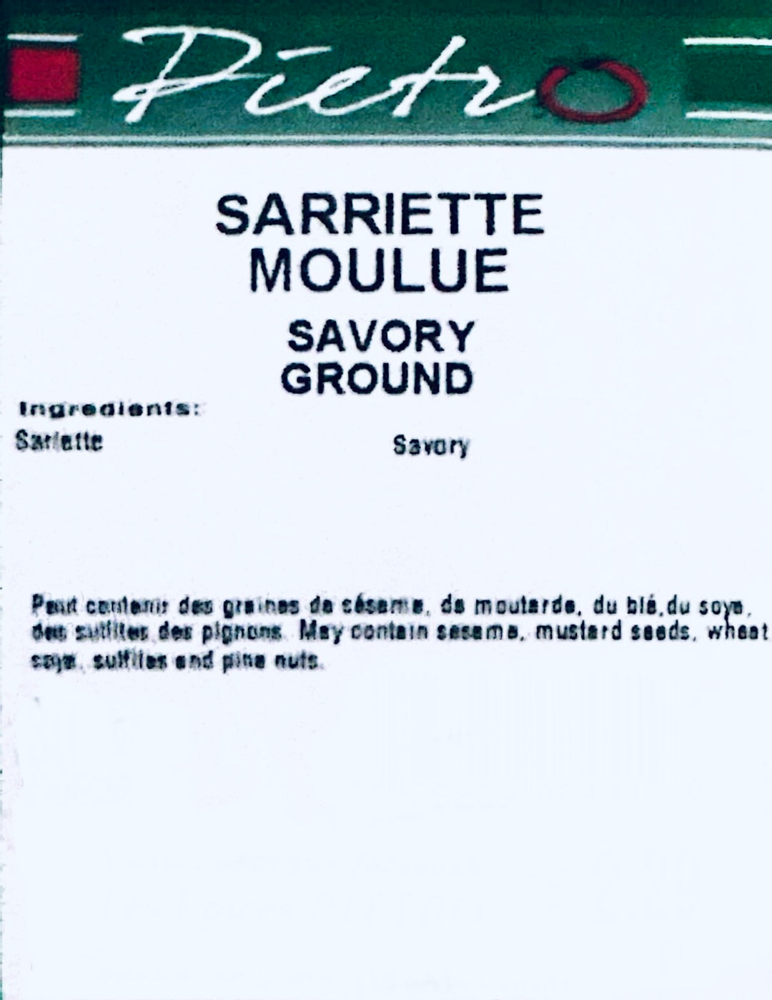 Sarriette moulue 30g