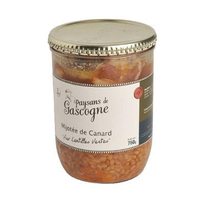 Duck Stew with Lentils – 760g Paysans de Gascogne