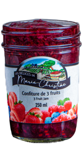 Confiture de 3 Fruits 250ML