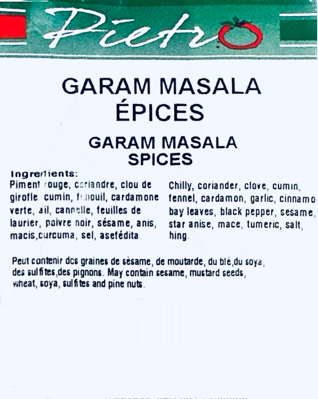 Garam masala épices 35g