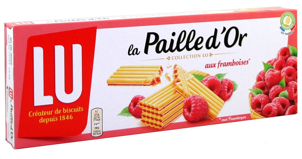 COOKIES LU PAILLE D’OR RASPBERRY 170G