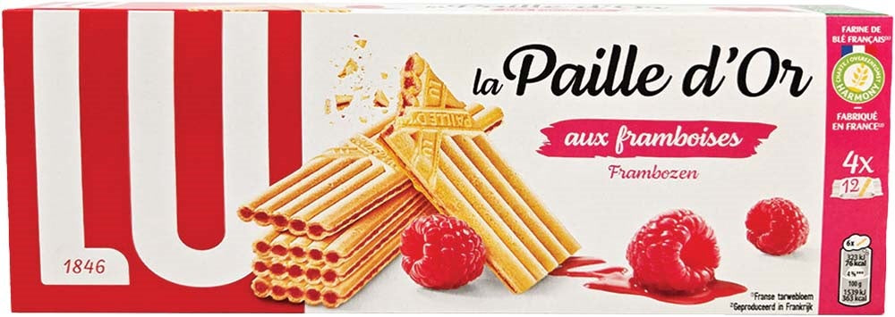 BISCUITS LU PAILLE D’OR FRAMBOISE 170G – LU