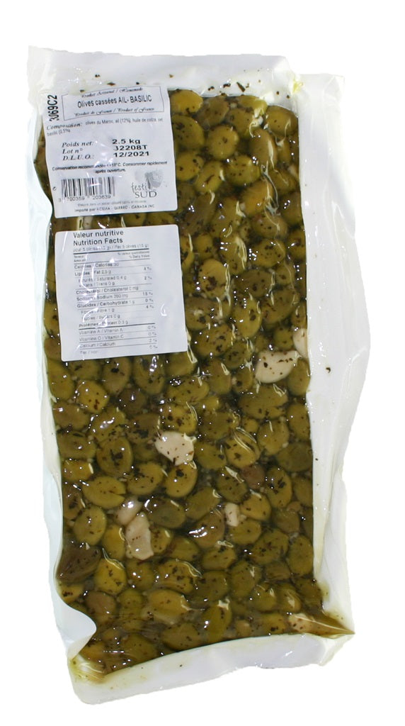 FESTI SUD OLIVES GARLIC BASIL 2.5kg