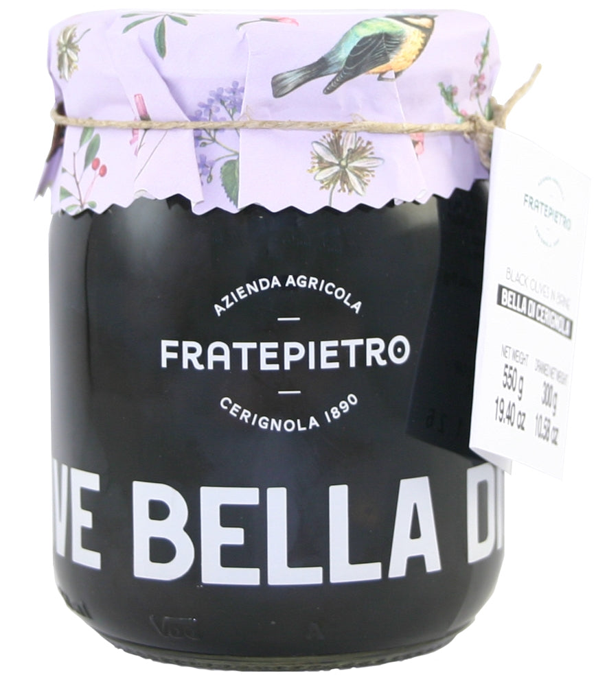 BLACK BELLA DI CERIGNOLA OLIVES 580ML