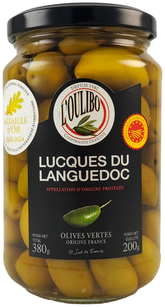 L'OULIBO LUCQUES GREEN OLIVES 200G