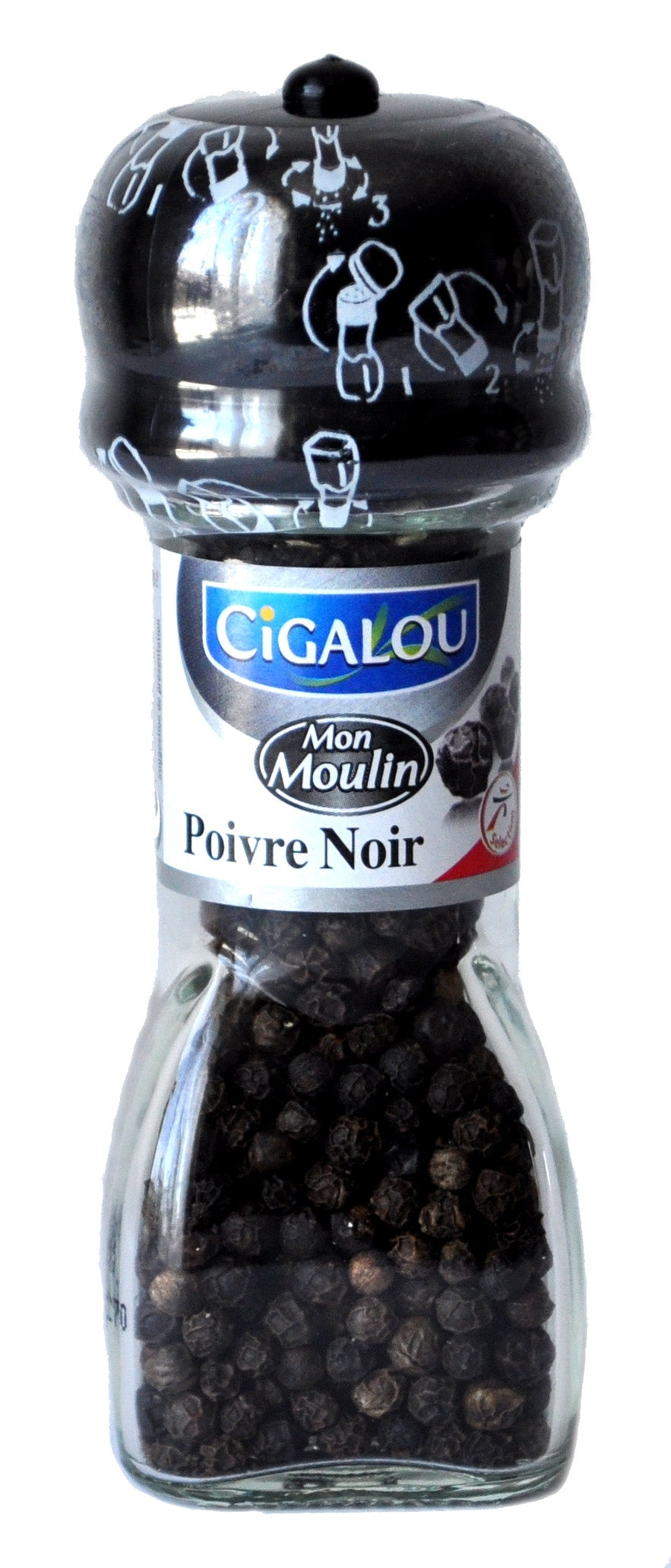 ÉPICES CIGALOU POIVRE NOIR EN GRAIN 35G