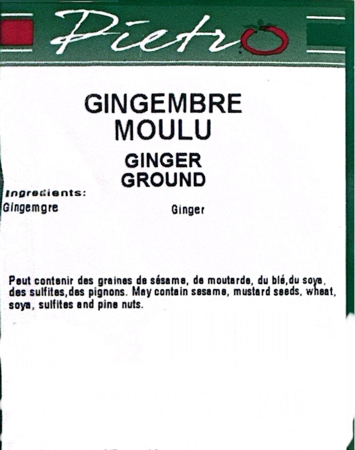 Ground ginger 45g