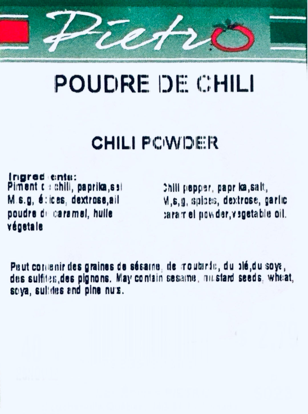 Poudre de chili 40g