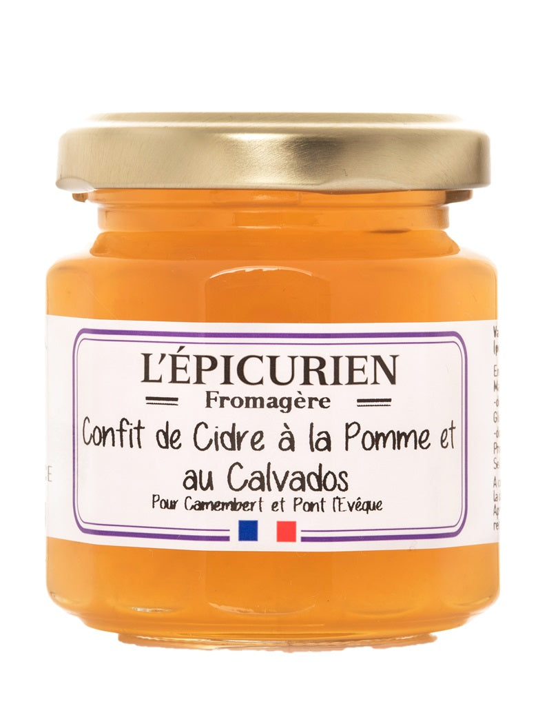 CONFIT ÉPICURIEN CIDRE À LA POMME ET CALVADOS 120ML