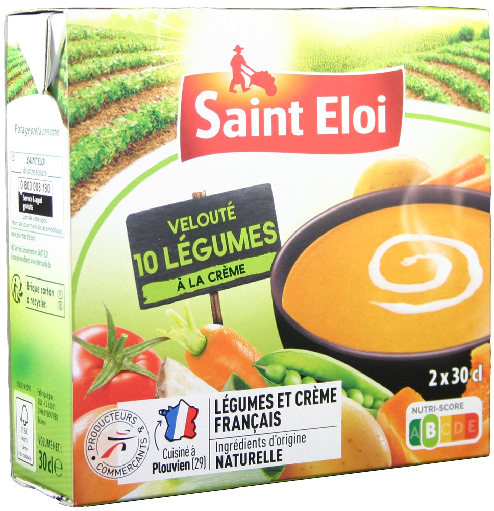 ST-ELOI 10 VEGETABLE CREAM SOUP 2X300ML