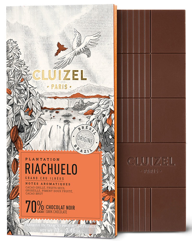 CLUIZEL RIACHUELO DARK CHOCOLATE 70% 70G