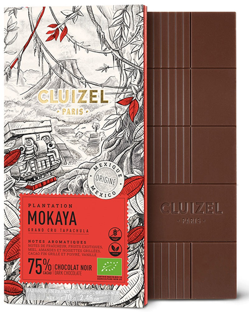 ORGANIC CLUIZEL DARK MOKAYA CHOCOLATE 75% 70G