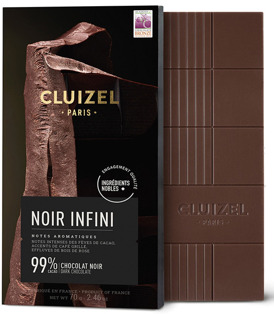 CLUIZEL INFINI DARK CHOCOLATE 99% 70G