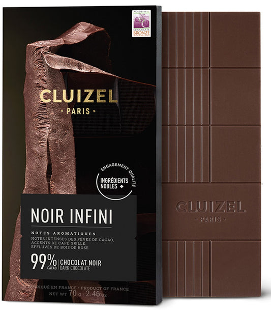 CLUIZEL INFINI DARK CHOCOLATE 99% 70G