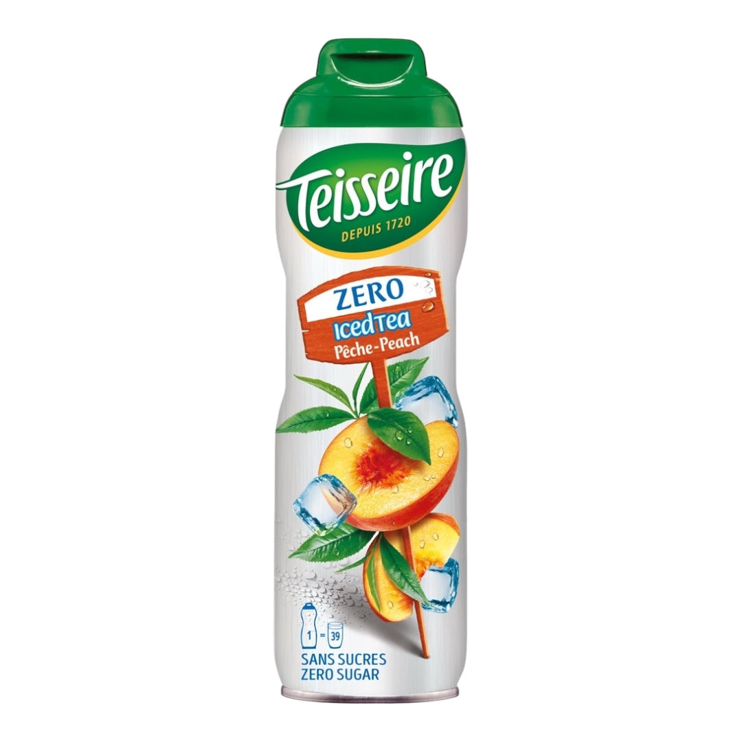 TEISSEIRE SYRUP 0% Sugar Free PEACH ICED TEA 600ML – Les Saveurs d