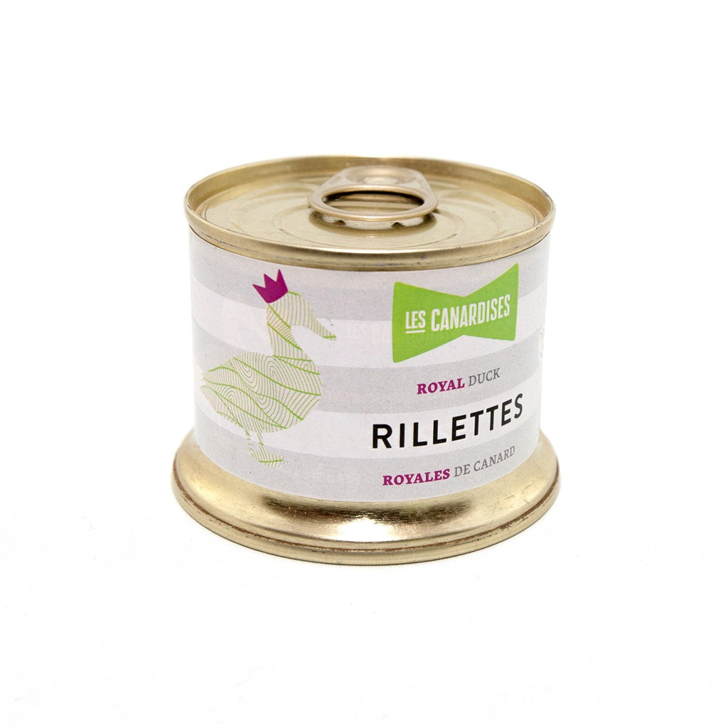 CANARDISES RILLETTES ROYALES PUR CANARD AVEC FOIE GRAS 150G