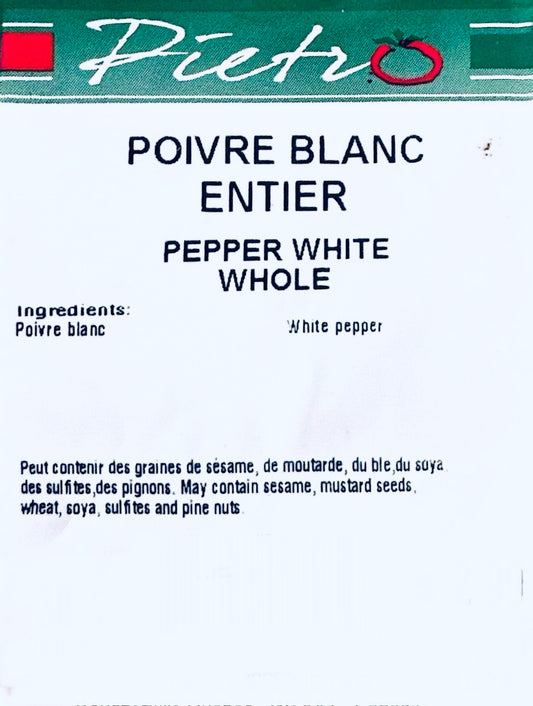 Whole white pepper 30g