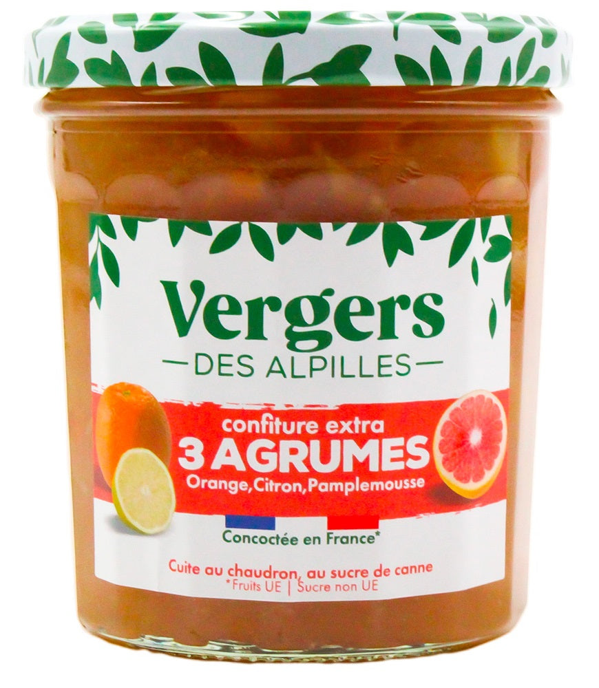 CONFITURE ORANGE CITRON PAMPLEMOUSSE 370G