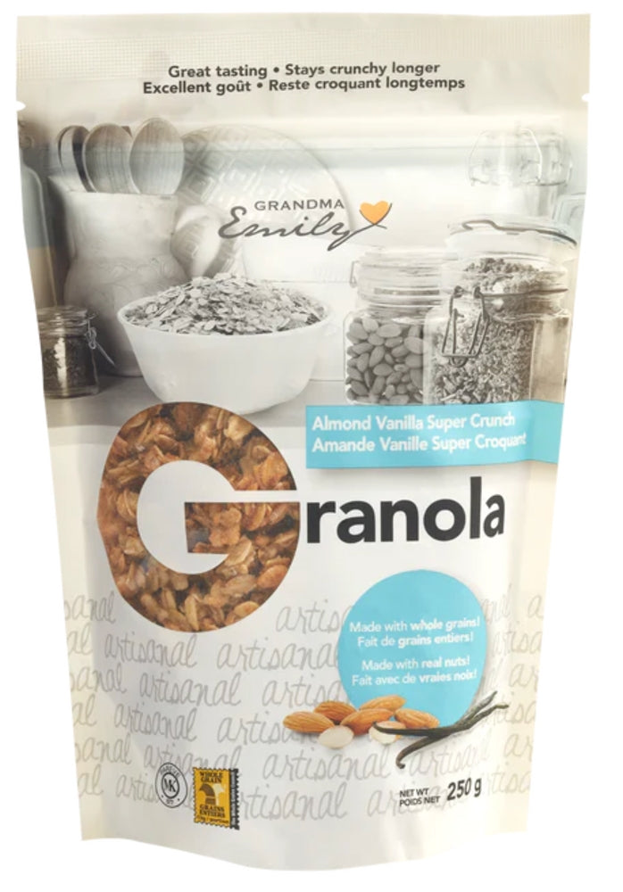 CÉRÉALES EMILY GRANOLA S. CROQUANTS AMANDE VANILLE 250G