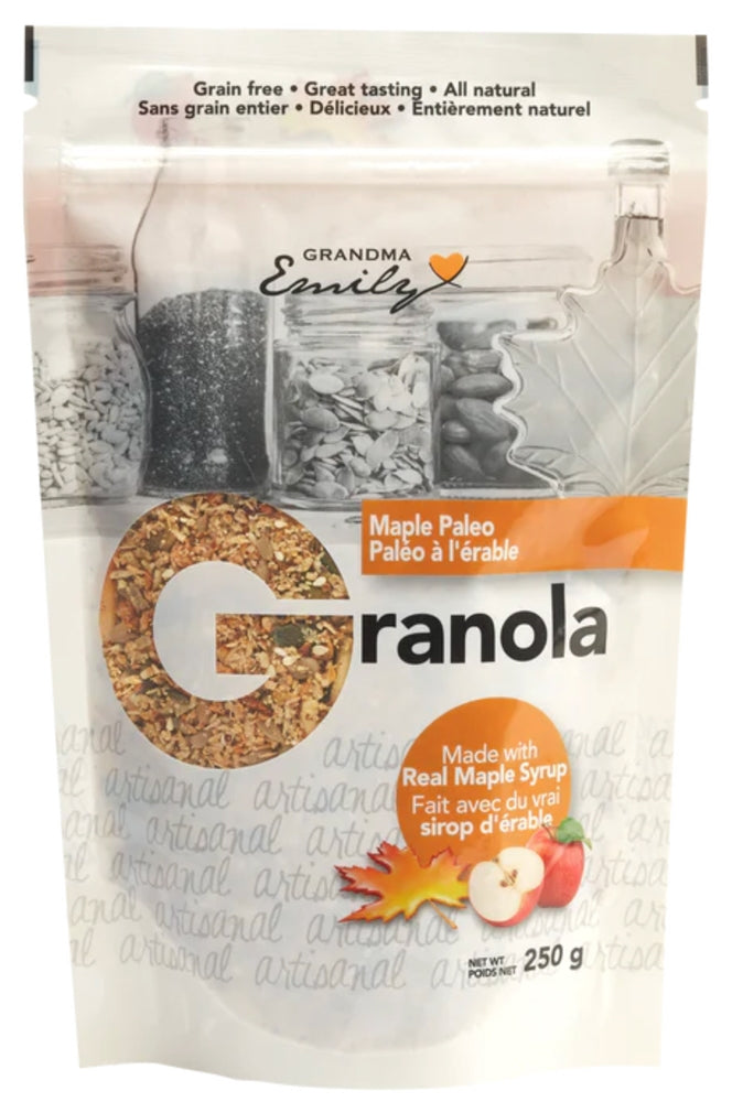 CÉRÉALES EMILY GRANOLA SANS GRAINS ÉRABLE PALEO 250G