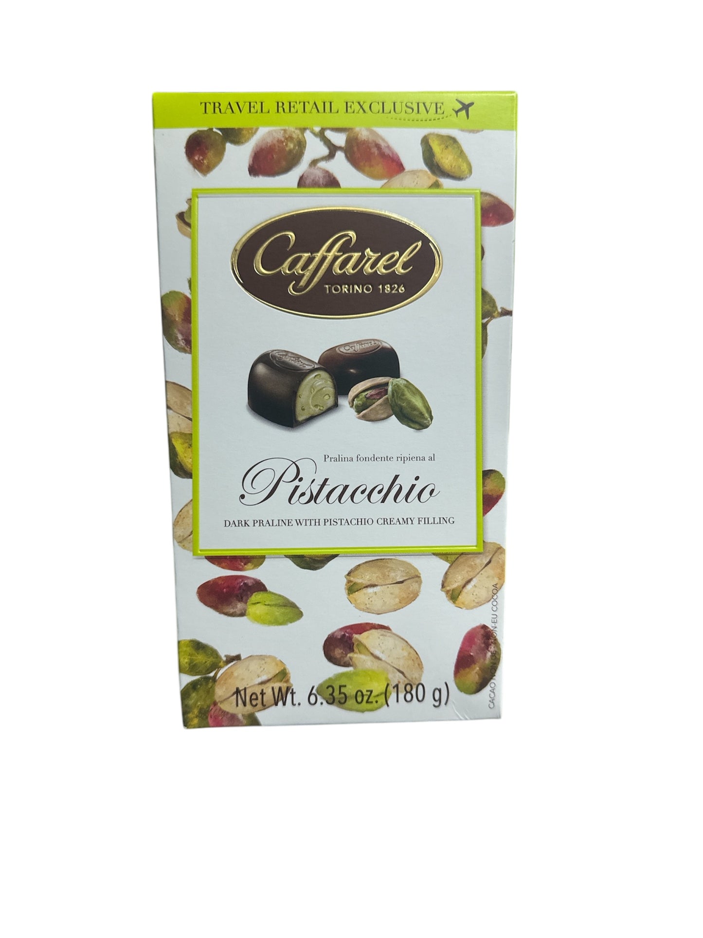 DARK CHOCOLATE & PISTACHIO CREAM 180G – CAFFAREL