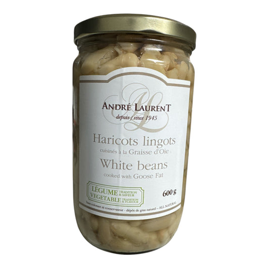 Lingot beans cooked in goose fat 600g