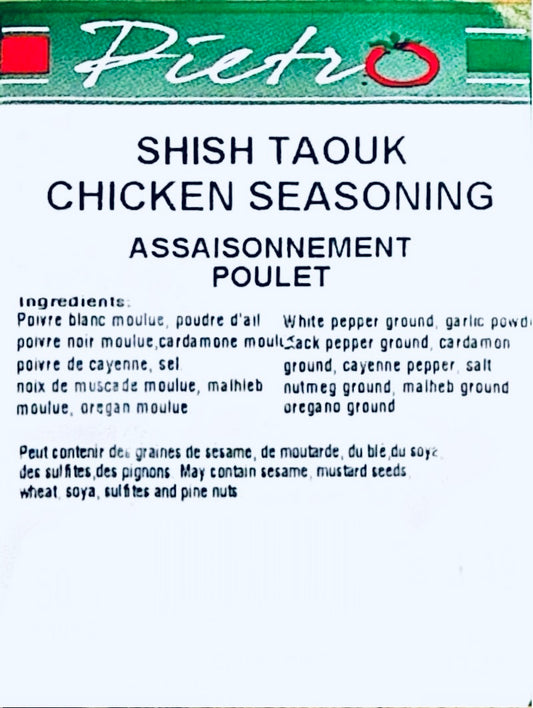 Assaisonnement poulet shish taouk 50g