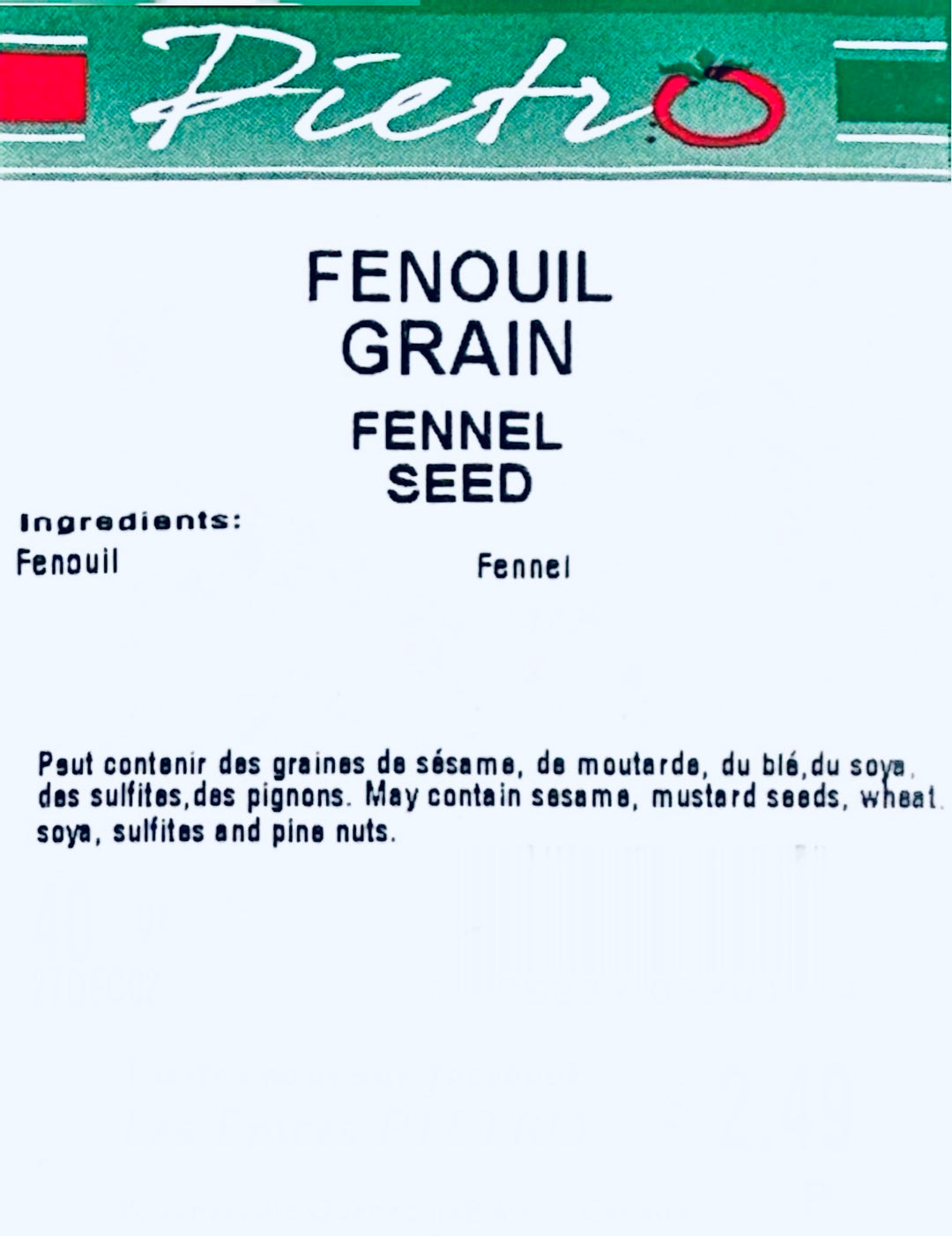 Fenouil grain 40g