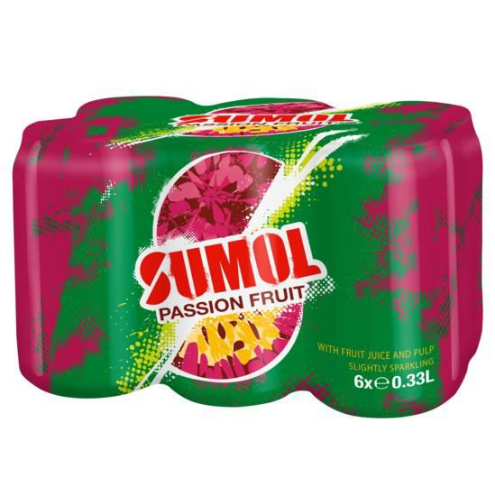 Sparkling passion fruit beverage 330ml x6