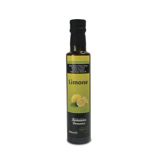 Huile d’olive extra vierge infusée au citron 250ml