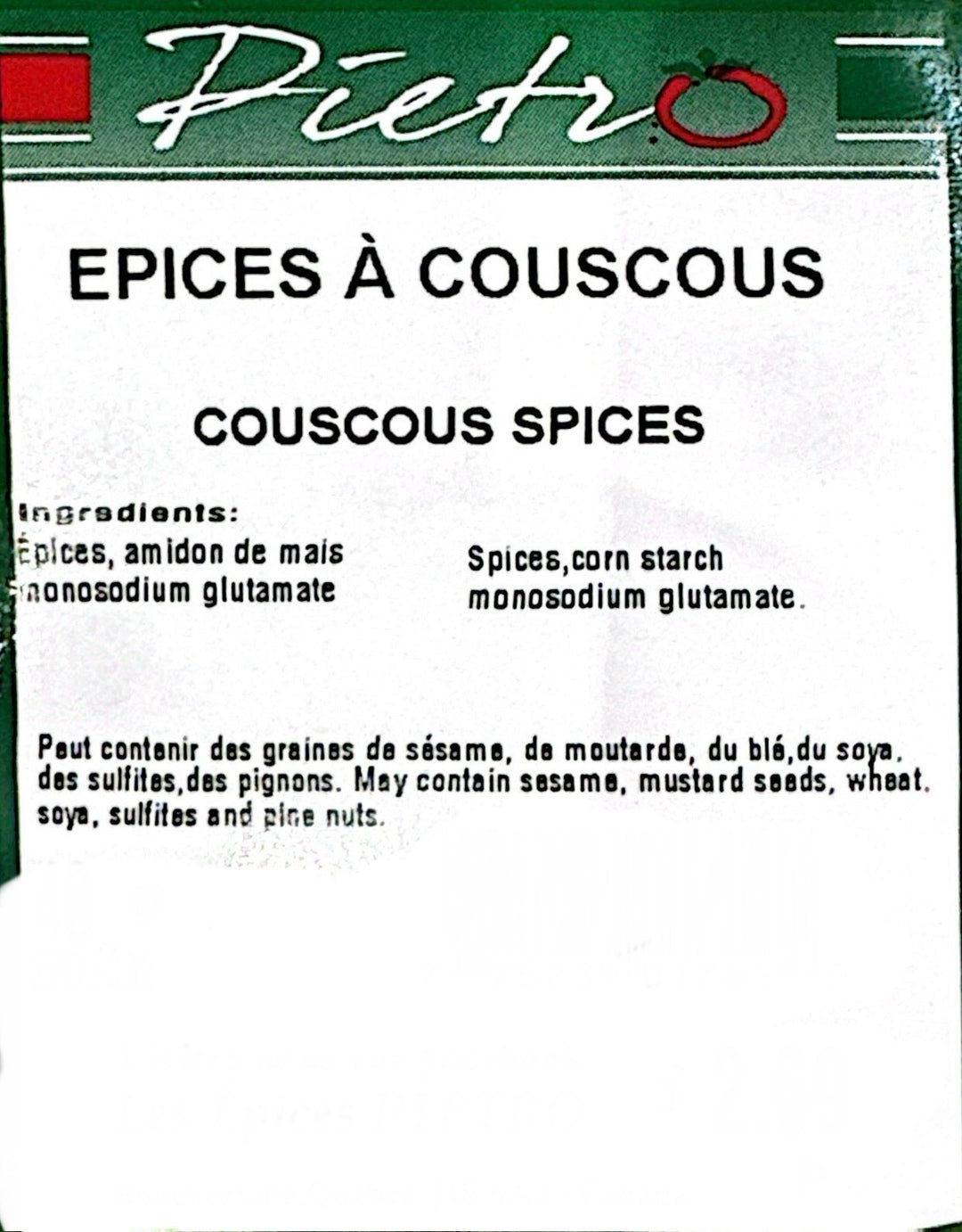 Couscous spices 40g