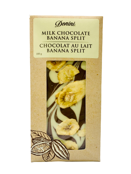 Chocolat au lait banana split 100g